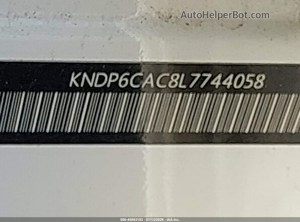 KNDP6CAC8L7744058 2020 KIA SPORTAGE White Շարժիչի բաժամունքի տեսք