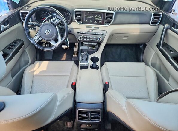 KNDP6CAC9L7717306 2020 KIA SPORTAGE Silver წინა პანელის ხედი