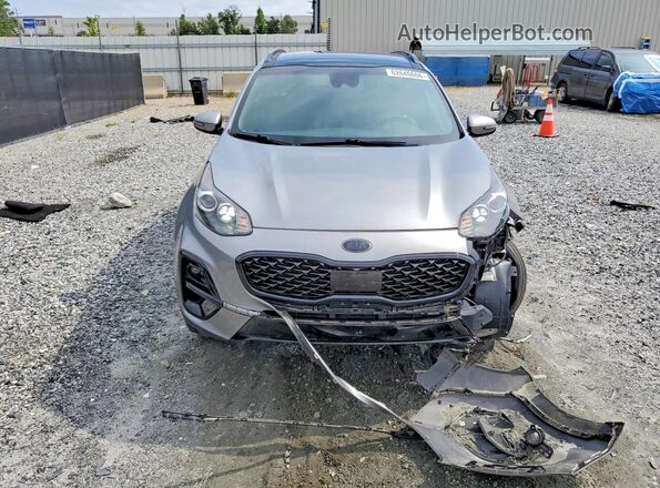 KNDP6CACXN7014591 2022 KIA SPORTAGE Серебряный Вид спереди