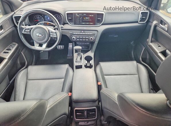 KNDP6CACXN7957225 2022 KIA SPORTAGE White Առջևի վահանակի տեսք