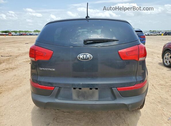 KNDPB3AC0G7845595 2016 KIA SPORTAGE Black Вид ззаду