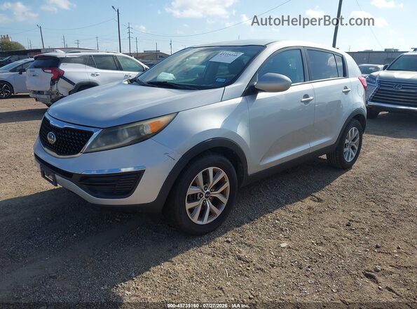 KNDPB3AC2G7808905 2016 KIA SPORTAGE Silver წინა მარცხენა ხედი სამი მეოთხედიდან