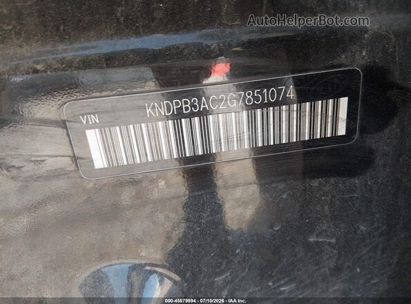 KNDPB3AC2G7851074 2016 KIA SPORTAGE Black Widok komory silnika