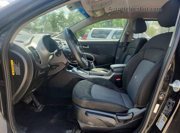 KNDPB3AC3G7863668 2016 KIA SPORTAGE Black Вид салону спереду