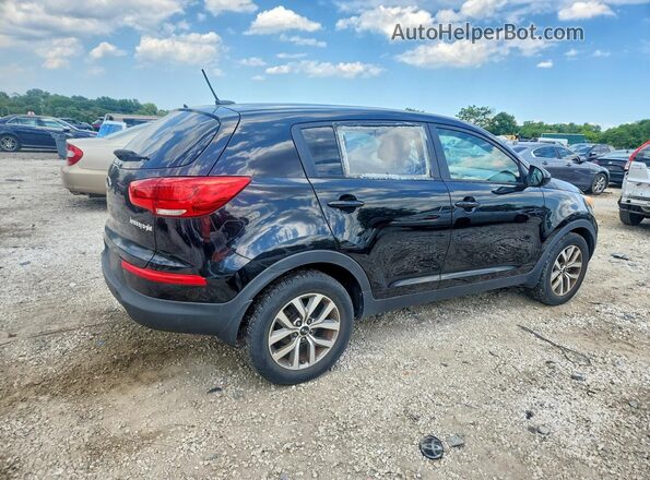 KNDPB3AC3G7863668 2016 KIA SPORTAGE Black Задня права чверть