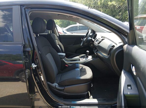 KNDPB3AC3G7879790 2016 KIA SPORTAGE Black წინა სალონის ხედი