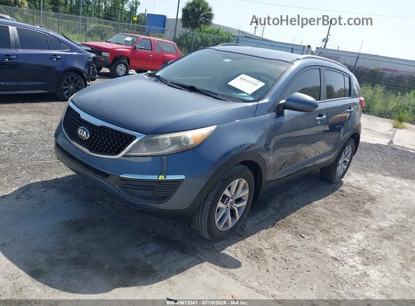 KNDPB3AC9G7810067 2016 KIA SPORTAGE Blue Առջևի ձախ երեք քառորդ տեսարան