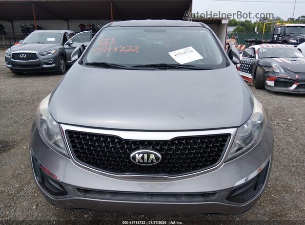 KNDPB3AC9G7874870 2016 KIA SPORTAGE Gray Front view