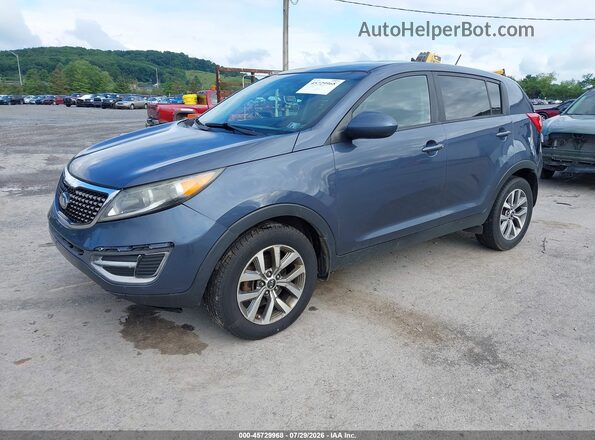 KNDPB3ACXG7846849 2016 KIA SPORTAGE Dark Blue Առջևի ձախ երեք քառորդ տեսարան