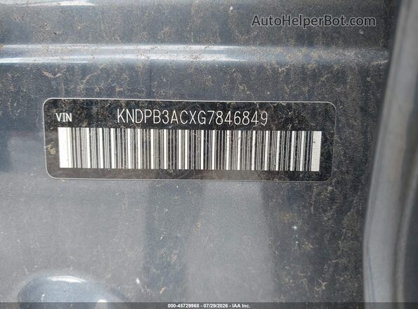 KNDPB3ACXG7846849 2016 KIA SPORTAGE Dark Blue Շարժիչի բաժամունքի տեսք