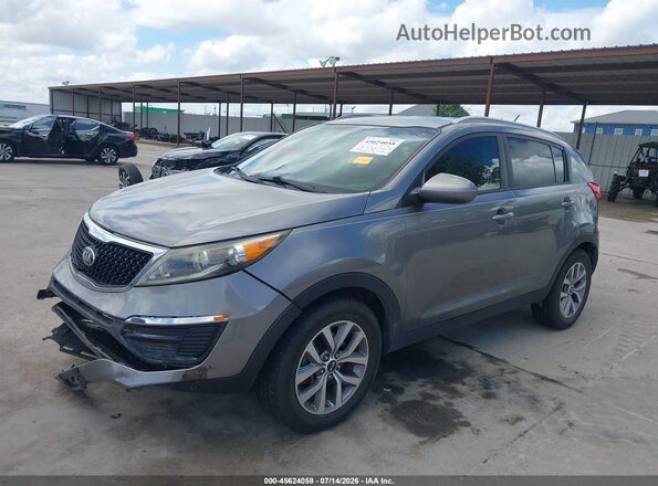 KNDPB3ACXG7859892 2016 KIA SPORTAGE Gray Առջևի ձախ երեք քառորդ տեսարան