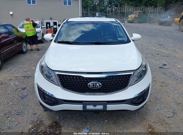 KNDPBCAC1G7814341 2016 KIA SPORTAGE White Instrument cluster view