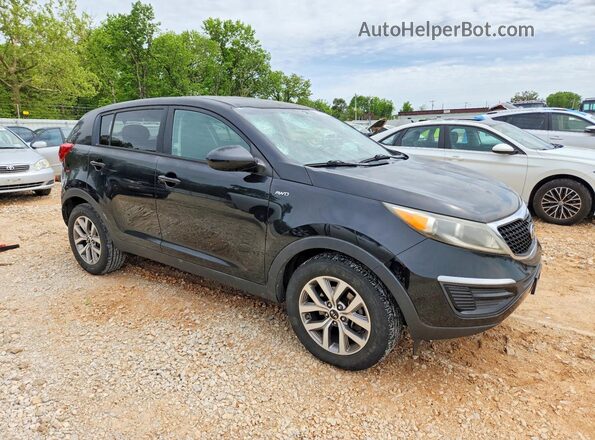 KNDPBCAC1G7825985 2016 KIA SPORTAGE Black წინა მარჯვენა
