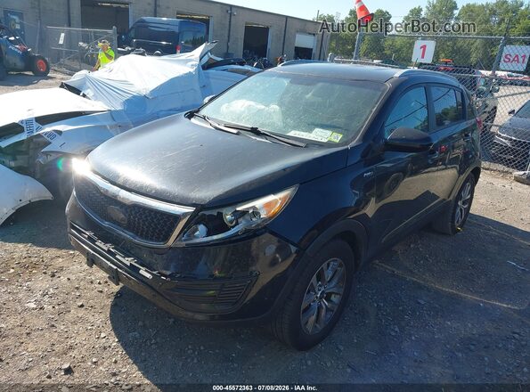 KNDPBCAC4G7863680 2016 KIA SPORTAGE Black Vista tres cuartos delantera izquierda