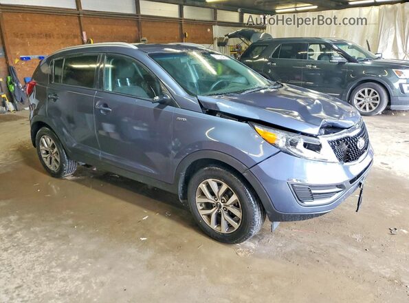 KNDPBCAC5G7874543 2016 KIA SPORTAGE Blue Front right