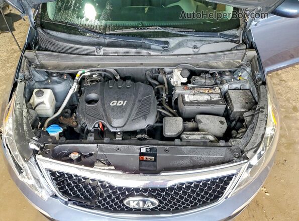 KNDPBCAC5G7874543 2016 KIA SPORTAGE Blue Engine compartment view