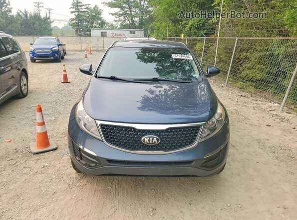 KNDPBCACXG7821255 2016 KIA SPORTAGE Blue Front view
