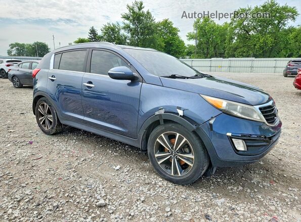 KNDPC3A65G7813913 2016 KIA SPORTAGE Blue Delantero derecho