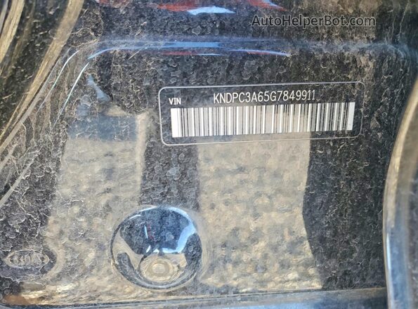 KNDPC3A65G7849911 2016 KIA SPORTAGE Black VIN კოდის სტიკერის ხედი