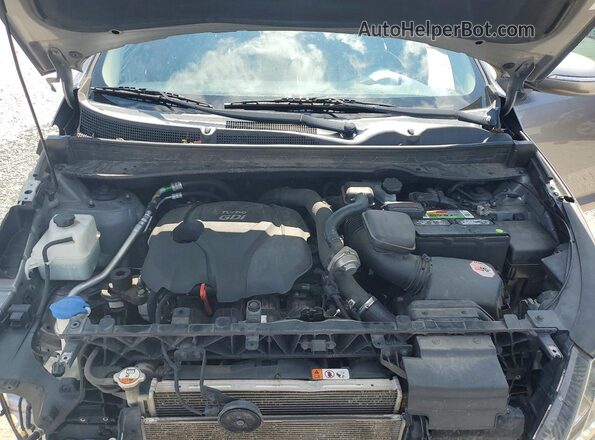KNDPCCA67G7872056 2016 KIA SPORTAGE Gray Vista del compartimento del motor