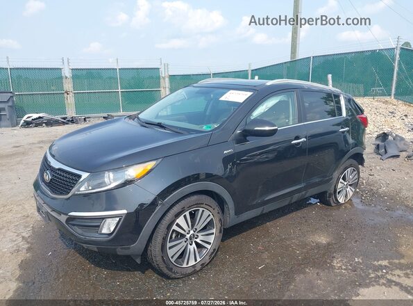 KNDPCCAC4G7808112 2016 KIA SPORTAGE Черный Передняя левая четверть