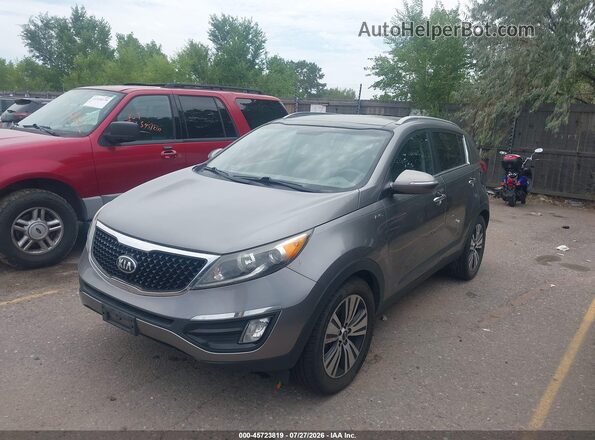 KNDPCCAC9G7805254 2016 KIA SPORTAGE Silver წინა მარცხენა ხედი სამი მეოთხედიდან