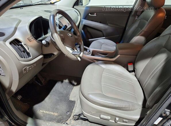 KNDPCCAC9G7807912 2016 KIA SPORTAGE Black Вид салону спереду