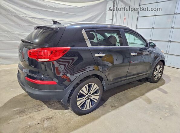 KNDPCCAC9G7807912 2016 KIA SPORTAGE Black Задня права чверть