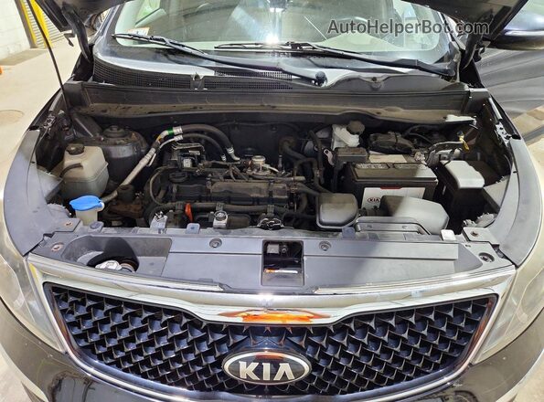 KNDPCCAC9G7807912 2016 KIA SPORTAGE Black Вид підкапотного простору