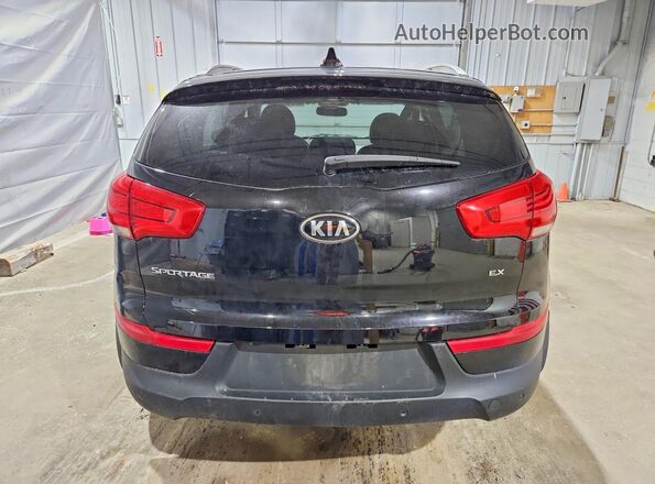 KNDPCCAC9G7807912 2016 KIA SPORTAGE Black Вид ззаду