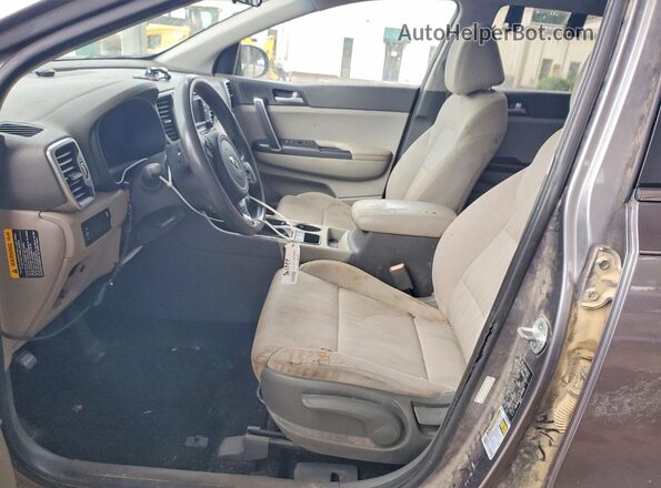 KNDPM3AC0H7083168 2017 KIA SPORTAGE Gray Front interior view