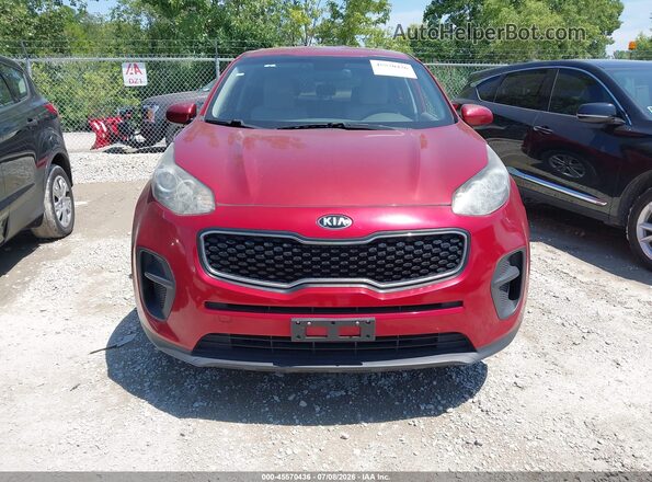 KNDPM3AC0H7191385 2017 KIA SPORTAGE Red ხელსაწყოთა პანელის ხედი
