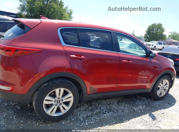 KNDPM3AC0H7191385 2017 KIA SPORTAGE Red უკანა სალონის ხედი