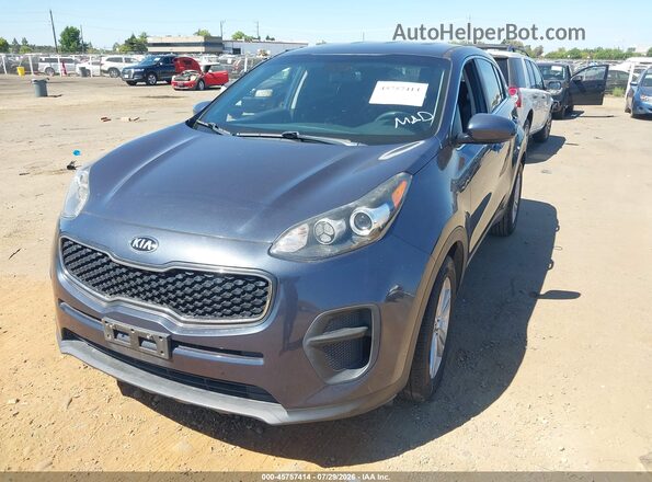 KNDPM3AC0J7329352 2018 KIA SPORTAGE Blue Առջևի ձախ երեք քառորդ տեսարան