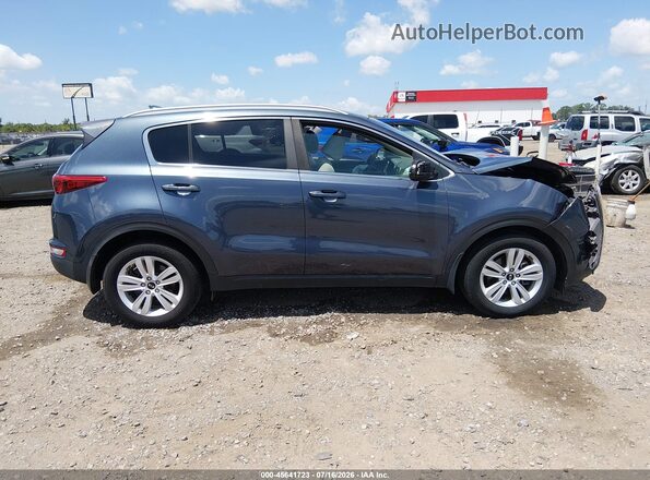 KNDPM3AC0J7490560 2018 KIA SPORTAGE Blue უკანა სალონის ხედი
