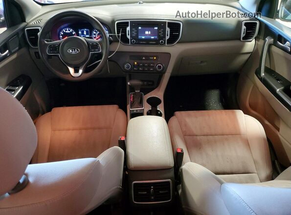 KNDPM3AC0K7557692 2019 KIA SPORTAGE Burgundy Dashboard view