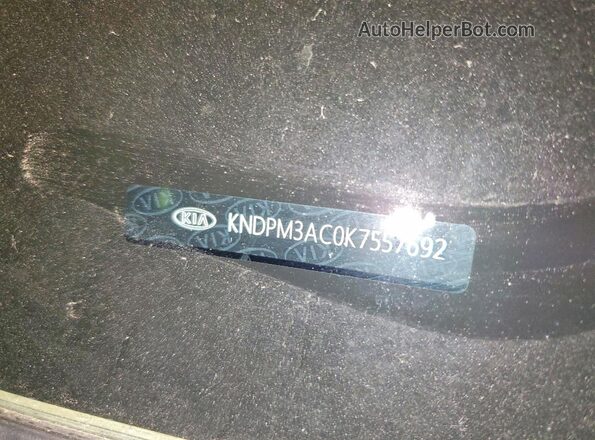 KNDPM3AC0K7557692 2019 KIA SPORTAGE Burgundy VIN sticker view