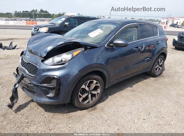 KNDPM3AC0L7789520 2020 KIA SPORTAGE Blue Vista tres cuartos delantera izquierda