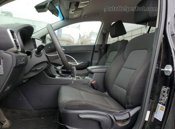 KNDPM3AC0L7797133 2020 KIA SPORTAGE Black Widok wnętrza z przodu