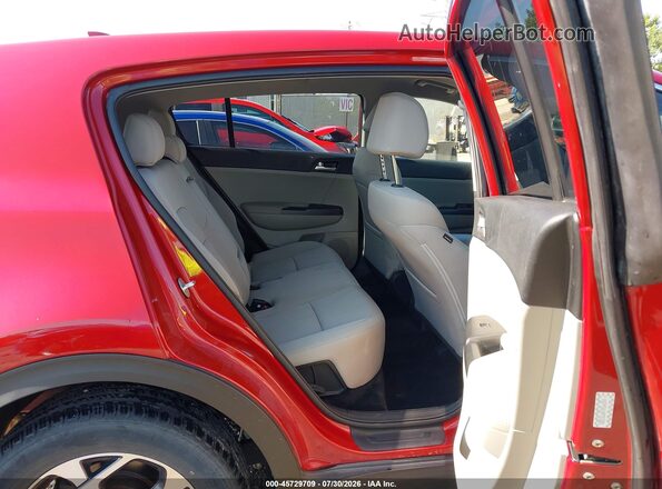 KNDPM3AC0M7853881 2021 KIA SPORTAGE Red VIN კოდის სტიკერის ხედი
