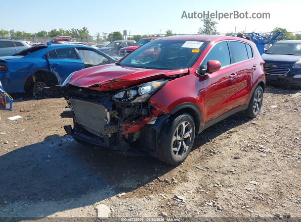 KNDPM3AC0M7853881 2021 KIA SPORTAGE Red წინა მარცხენა ხედი სამი მეოთხედიდან