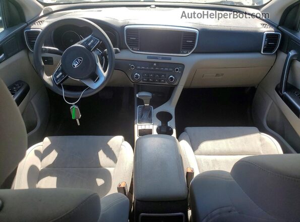 KNDPM3AC0M7855985 2021 KIA SPORTAGE Blue Առջևի վահանակի տեսք