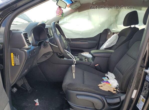 KNDPM3AC1H7097015 2017 KIA SPORTAGE Black წინა სალონის ხედი