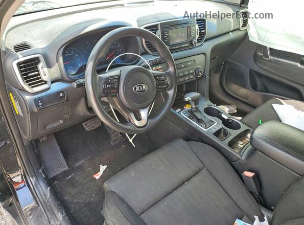 KNDPM3AC1H7097015 2017 KIA SPORTAGE Black წინა პანელის ხედი