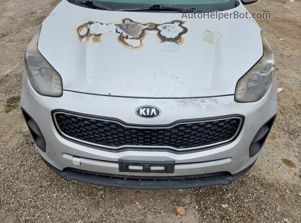 KNDPM3AC1H7156614 2017 KIA SPORTAGE Silver Vista del compartimento del motor