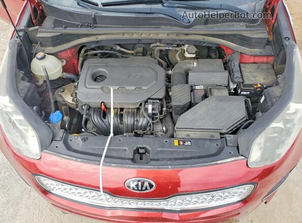 KNDPM3AC1H7164986 2017 KIA SPORTAGE Red Vista del compartimento del motor