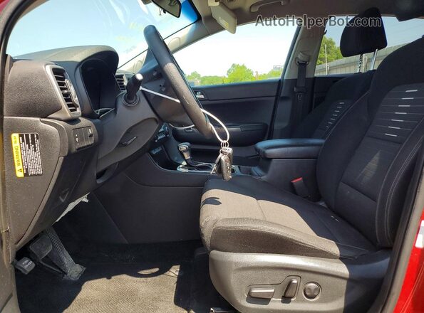 KNDPM3AC1K7543400 2019 KIA SPORTAGE Burgundy Widok wnętrza z przodu