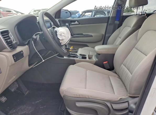 KNDPM3AC1K7618502 2019 KIA SPORTAGE White წინა სალონის ხედი