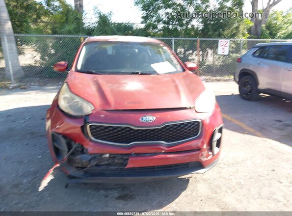 KNDPM3AC2H7085391 2017 KIA SPORTAGE Red Սարքավորումների վահանակի տեսք