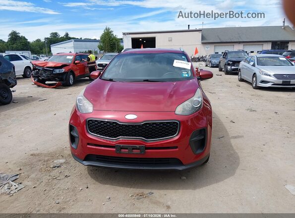 KNDPM3AC2H7240859 2017 KIA SPORTAGE Red Instrument cluster view